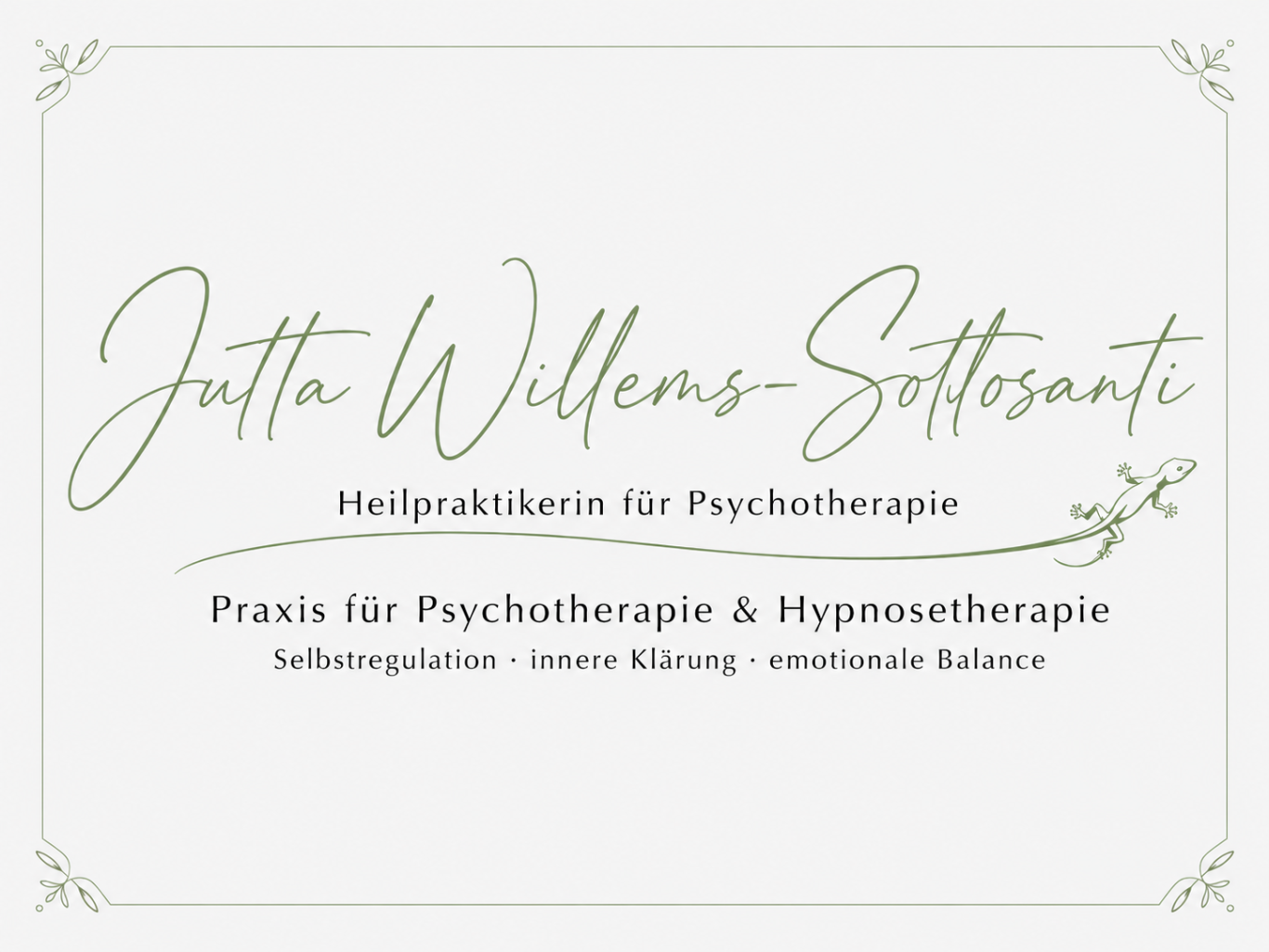 Psychotherapie & Hypnose, Langenzenn Logo von Jutta Willens-Sottosanti, Heilpraktikerin für Psychotherapie und Hypnosetherapie.